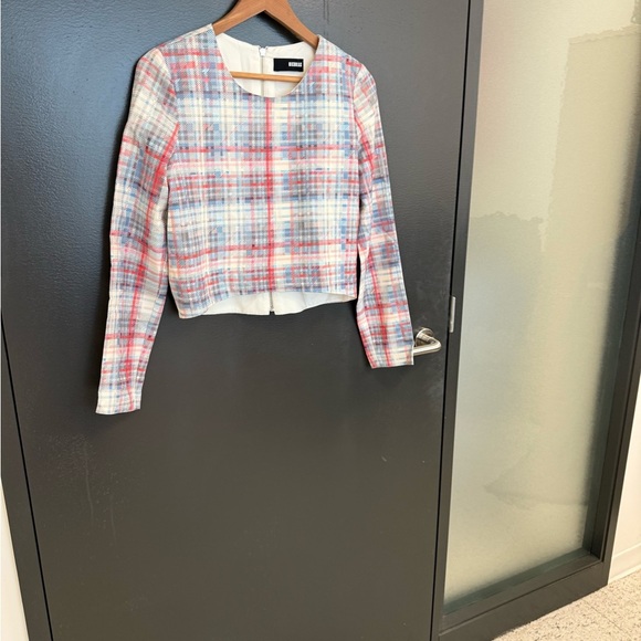 NICHOLAS (Revolve) Sz 4 mint condition silk size 4 Pink and Blue Cropped - Picture 3 of 15